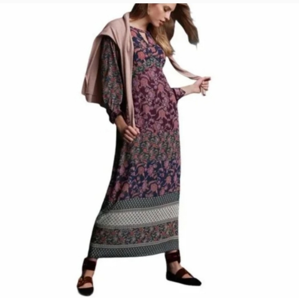 Cabi Women's Floral Festival Boho Cottagecore Maxi Dress - Picture 1 of 12